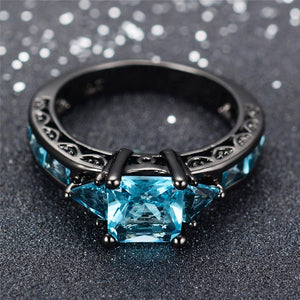 Titanium Aquamarine Ring