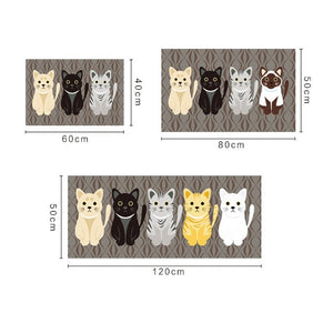 CUTE CAT ANTI SLIP DOORMATS