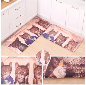 CUTE CAT ANTI SLIP DOORMATS