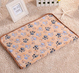 SOFT PAW PRINT CAT / DOG FLEECE BLANKETS