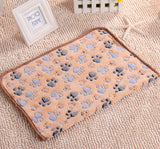 SOFT PAW PRINT CAT / DOG FLEECE BLANKETS