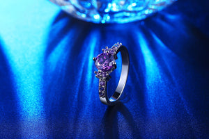 Dream Purple Amethyst Titanium Ring