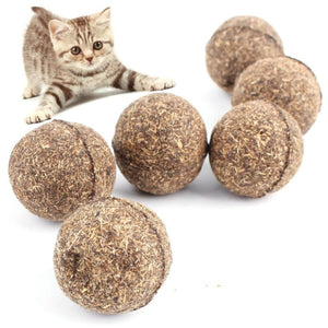 3PCS NATURAL CATNIP TREAT BALLS