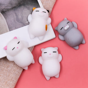 4PC SQUISHI SQUEEZE CAT