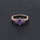 Dream Purple Amethyst Titanium Ring