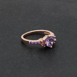 Dream Purple Amethyst Titanium Ring