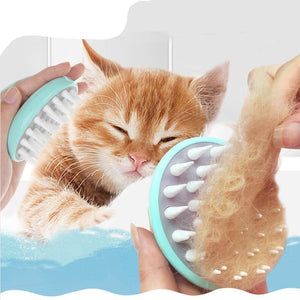 MASSAGING AND GROOMING BRUSH COMB