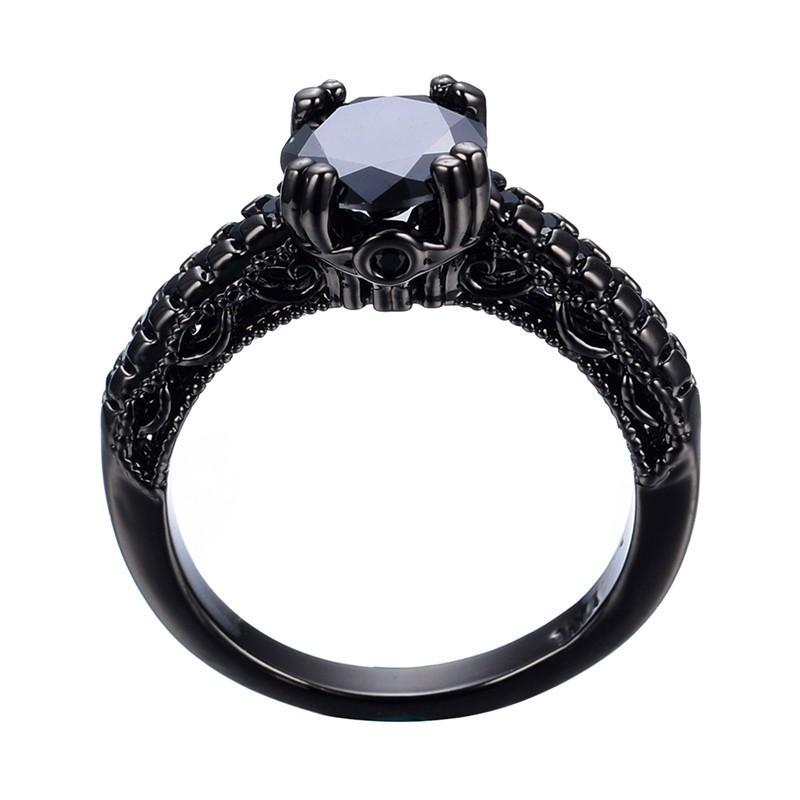 Vintage Black Sapphire Ring