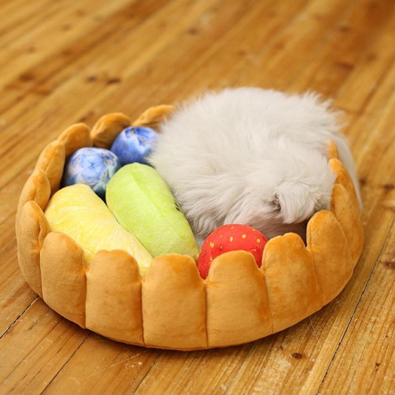 CUTE FRUIT TART CAT BED