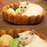 CUTE FRUIT TART CAT BED