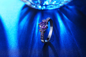 Dream Purple Amethyst Titanium Ring