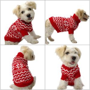 KNITTED TURTLENECK PET JUMPER