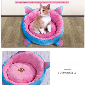 COMFORTABLE VELVET PET BED