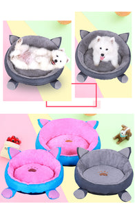 COMFORTABLE VELVET PET BED