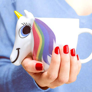 Changing Color Unicorn Mug - 3D Ceramic Coffee Cup