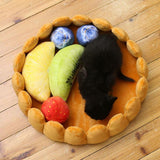 CUTE FRUIT TART CAT BED