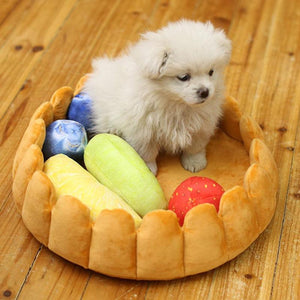 CUTE FRUIT TART CAT BED