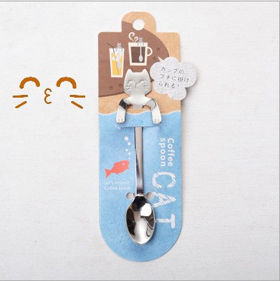 STAINLESS STEEL CAT TEASPOONS