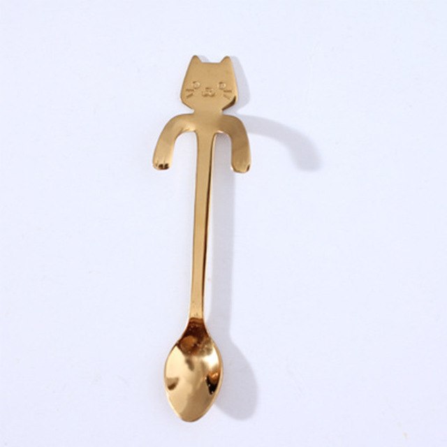 STAINLESS STEEL CAT TEASPOONS