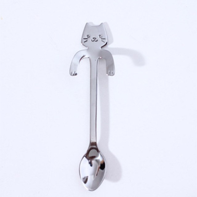 STAINLESS STEEL CAT TEASPOONS