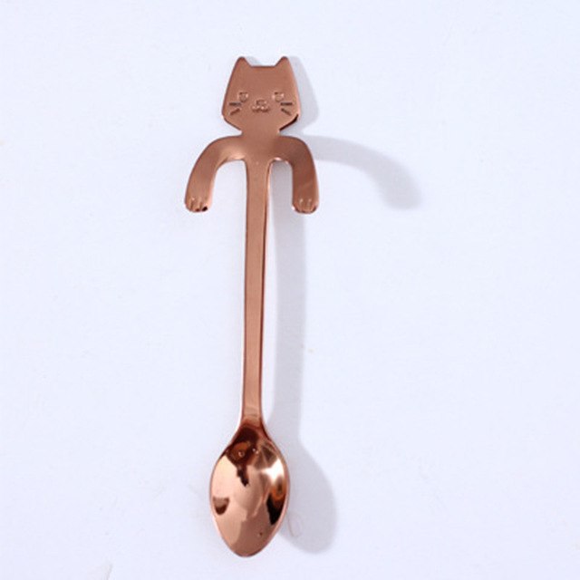 STAINLESS STEEL CAT TEASPOONS