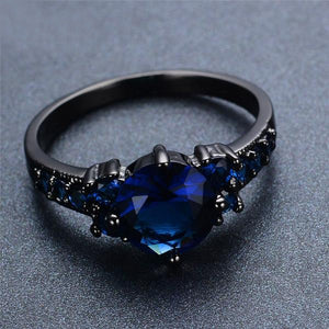 Titanium Blue Sapphire Ring