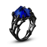 The Blue Queen™ - Solitaire Style Heart Sapphire Ring