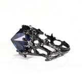 The Blue Queen™ - Solitaire Style Heart Sapphire Ring