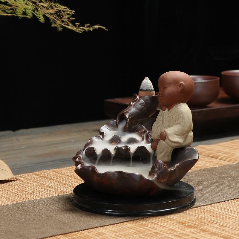 RELAXING MONK BACKFLOW INCENSE BURNER