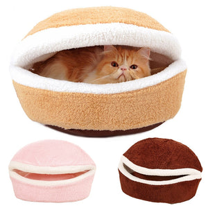 CUTE AND SOFT PET HAMBURGER BED