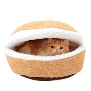 CUTE AND SOFT PET HAMBURGER BED