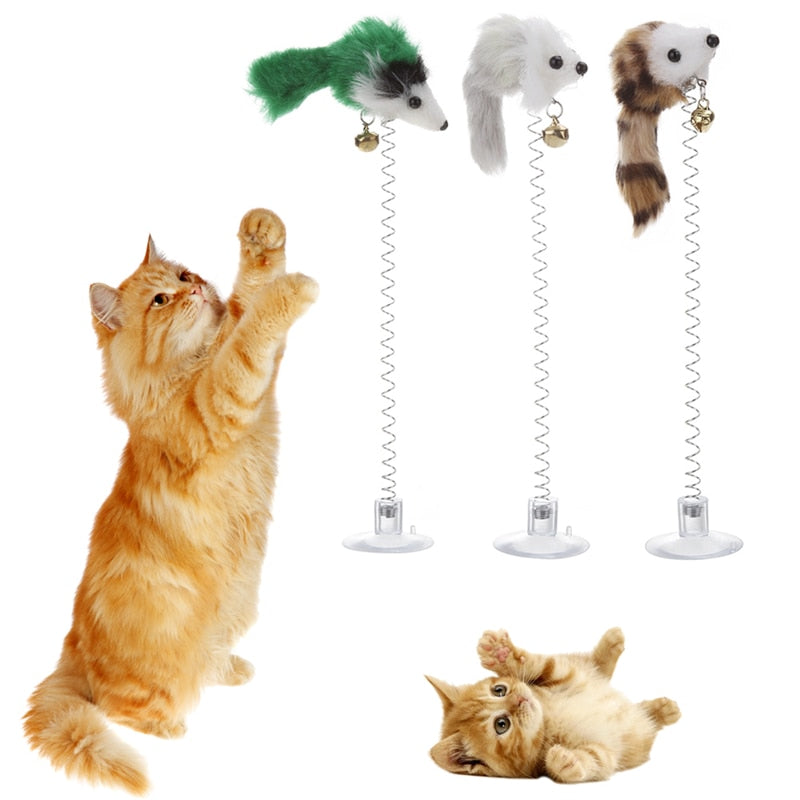 FREE-MOVING PLUSH ANIMAL CAT TOYS - 3PCS