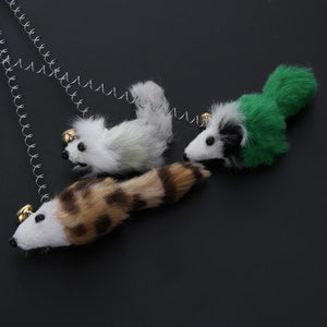 FREE-MOVING PLUSH ANIMAL CAT TOYS - 3PCS