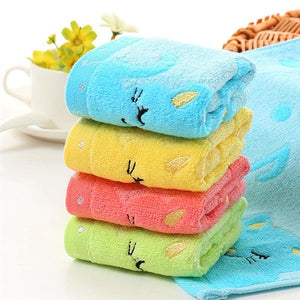 BAMBOO FIBER KITTEN HAND TOWELS